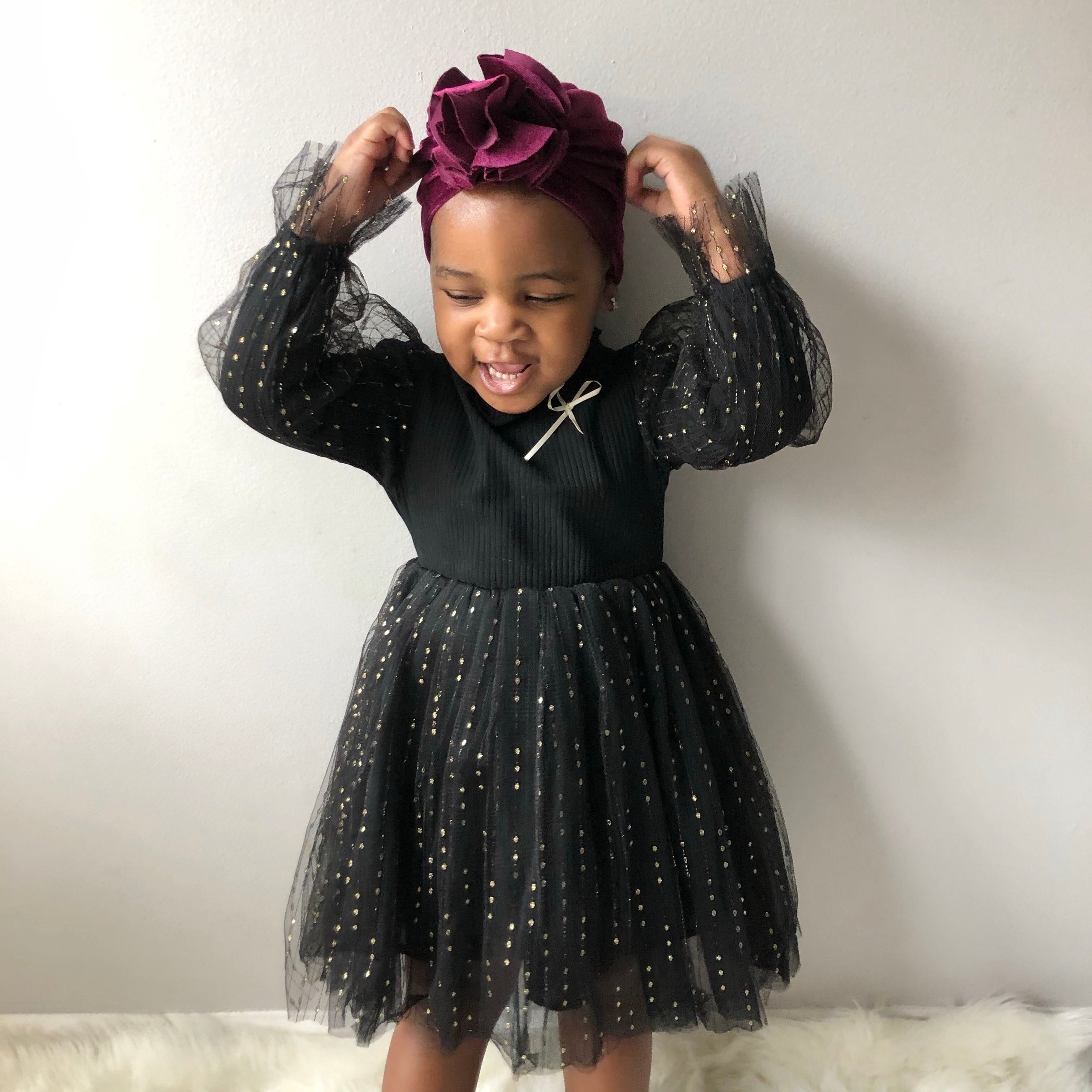 black toddler dress